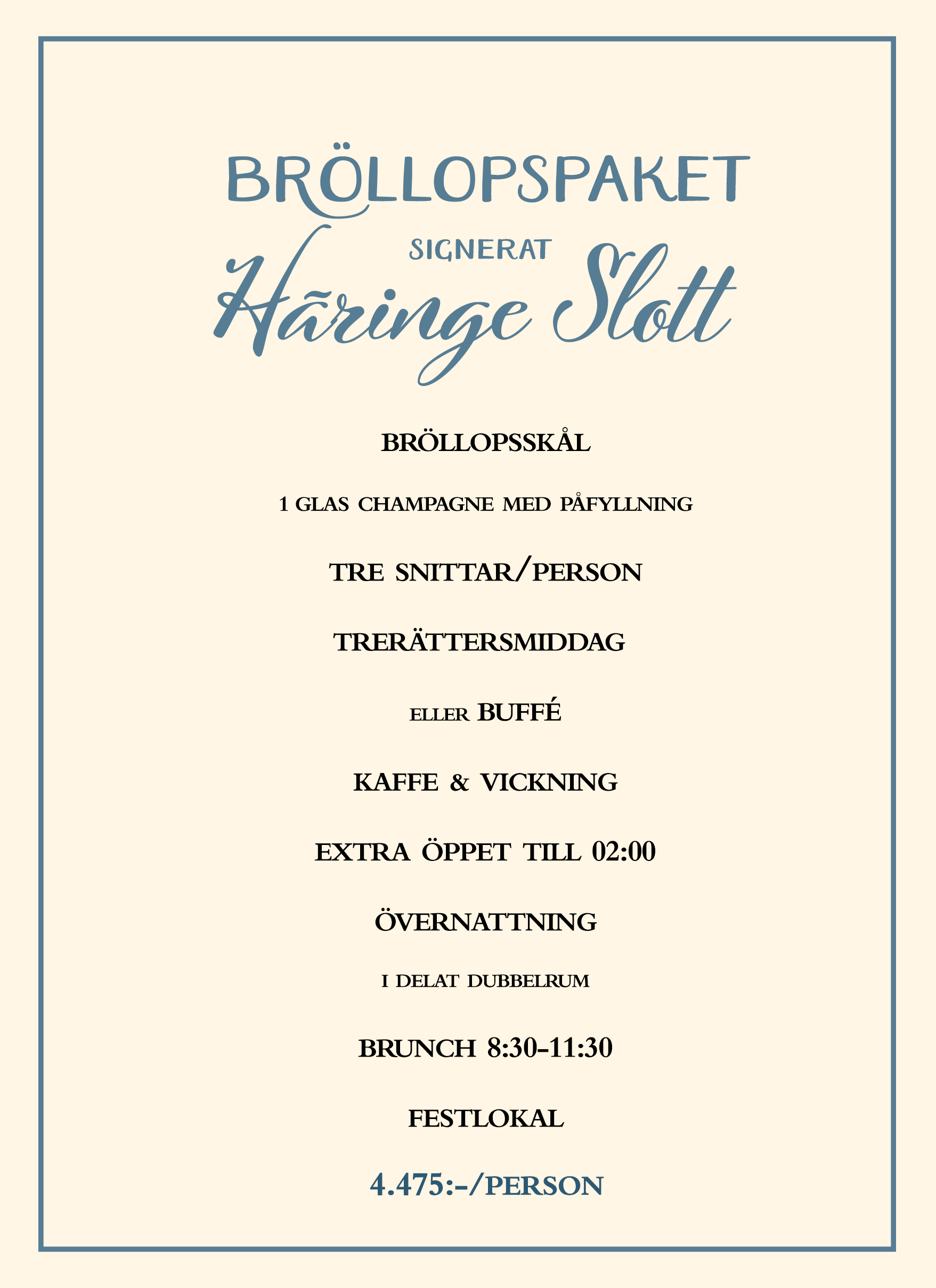 Bröllopspaket sommar